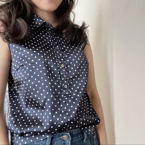 Silk sleeveless blouse